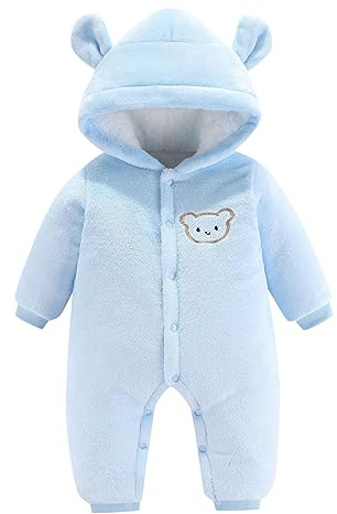 Xiaojiu Shorts Fluide Fille Unisexe Bébé Garçons Filles Ours Oreille À Capuche Combinaison Vêtements Manteaux D'Hiver Vêtements D'Extérieur Mignon Nouveau-Né Infantile Combinaison Shorts Fille 5 A