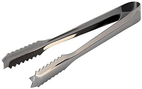 Pinzas para Hielo de Acero Inoxidable de 18 Cm/7 Pulgadas, Clip para Hielo con Punta Dentada, Ideal para Bares, Pubs y Restaurantes en el Hogar, Clip para Hielo de Cocina con