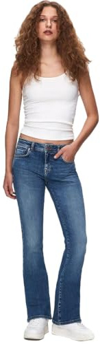 LTB Jeans Juliana - Bootcut Low Rise Basic 5 Poches Medium Wash Bleu en mélange de Coton - Taille W30L36, Bleu, 30W x 36L