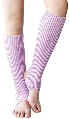 Jambières de danse de ballet côtelées en tricot latin pour femmes et filles