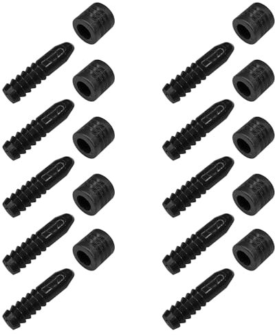 cyclingcolors 10x Möbelverbinder Kunststoff Führungsstift Verbindungsstifte für Zargentische Ausziehtische, Schwarz