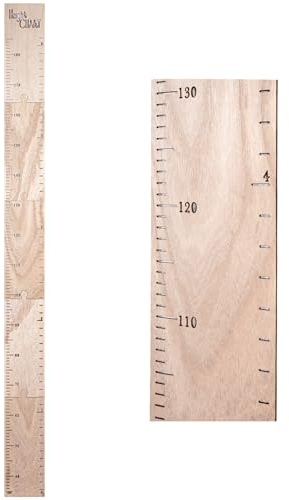 Cretosou Messlatte Aus Holz Messlatten Kinderhölzernes Wandlineal, Messlatte Kinderzimmer Kindermesslatte, Messlatte Kinder Holz Messlatten für Baby- & Kleinkinderzimmer