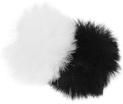 Yardwe 6piezas Cubierta De Micrófono Antiviento De Filtros De Pelo Sintético Para Grabación y Streaming Diseño Furry Para Entrevistas y Eventos Al Aire