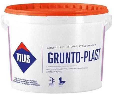 TRANS - PAL GRUNTO-PLAST Bonding Primer, White, 5kg, Quartz-Based Grip Coat for Interior and Exterior Surfaces
