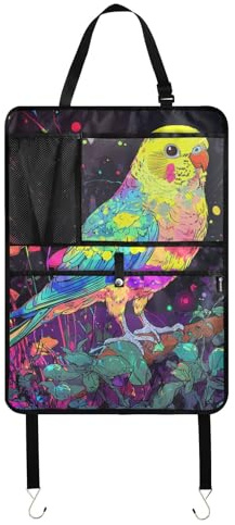 Protectores de asiento trasero de coche con tablet para organizar el asiento trasero del coche para niños