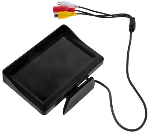 BESPORTBLE Monitor Auto per Telecamera Retromarcia con Display LCD Chiaro Schermo per Visualizzazione Immagine Posteriore Facile Installazione per Furgoni e Veicoli