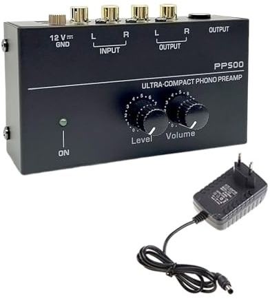 jebyltd Tocadiscos Amplificadores De Señales Mejorados Tocadiscos Preamplificador Volúmenes Ajustables para Vinilos Claros Reproducciones Claras Fonos Bajo Ruido