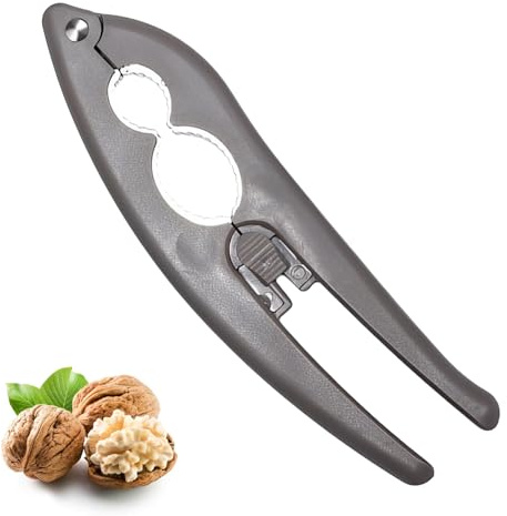 TEOZBLU 1 Schiaccianoci in Acciaio Inossidabile Robusto | Manico Antiscivolo | Per Noci Nocciole Mandorle Pistacchi | Utensile Pratico per la Casa
