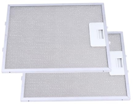 Distri+ - Juego de 2 filtros de metal antigrasa para campana extractora compatible con AEG, Electrolux, Whirlpool... 4055101671, 50253565001, GF01QB... Tamaño: 231 x 276 mm
