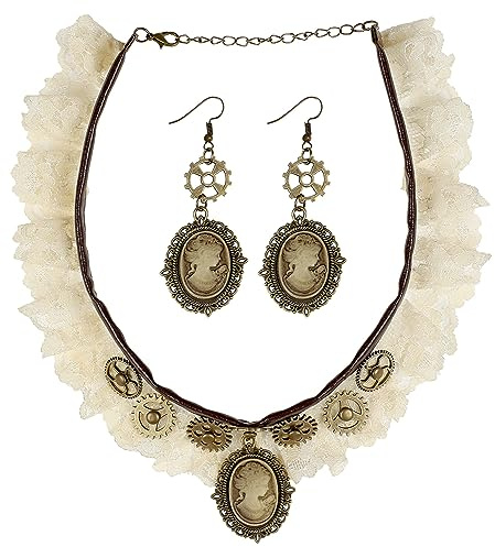 Widmann 09774 - Collar de Encaje y Pendientes