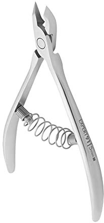 Staleks Pro Expert, Alicates Corta Cutícula Profesionales, Muelle Espiral, Cuchillas de 5 mm Afiladas a Mano de Acero Inoxidable, NE-91-5
