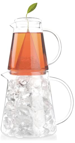 Tea Forte Tea Over Ice Steeping Pitcher Set, 2 Piece