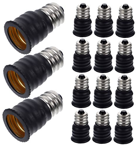 OSALADI 15 Stücke E12 Umwandlung Lampenkopf LED Basis LED Lampe Bewegungserkennung Glühbirne Einschraub Glühbirne Lampenfassung Ersatz E12 Auf E14 Adapter Glühbirnenverlängerung