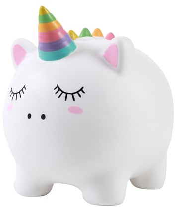 I-TOTAL® - Hucha Divertida Decorativa/Monedero de plástico Resistente (Unicorn)