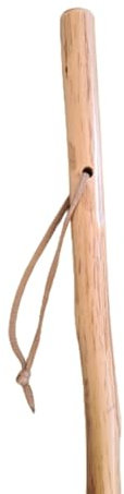 Stock-Fachmann® Wanderstock Pilgerstock Treiberstock Marschierer Naturfarben Lackiert Aus Kastanienholz Mit Handschlaufe Und Bergstockspitze Länge Wählbar Belastbar Bis 100kg