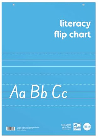 Rhino A1 Flip Chart Paper Pad, 60-Page/Lined Paper Pad, 5-Pack, 30-Leaf, Office & School Stationery Supplies