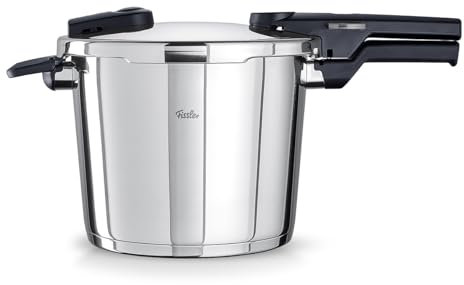 Fissler Vitaquick/Schnellkochtopf (6L, Ø 22 cm) Edelstahl-Dampfkochtopf, 2-Garstufen, inkl. Einsatz, Made in Germany - Induktion