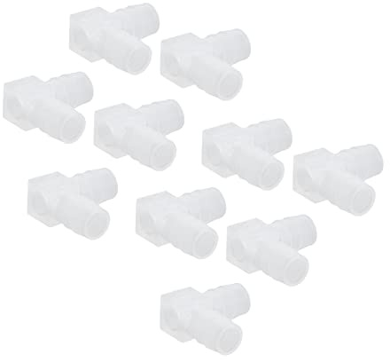 10st Armbågsslang Barb 90 Armbågsslang Hulling, Plast Armbågsslang Hulling L Koppling 6mm,Coude 6mm Degree Armbågsadapter Plast Vattenrör Led L-formad Lika Diameter Armbåge (10