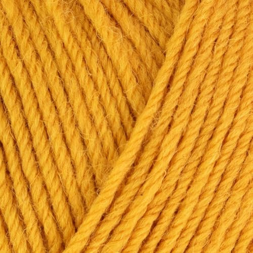 West Yorkshire Knitting Wool - Spinners Colour Lab DK Double British Crochet Yarn - 1205 Mustard Yellow