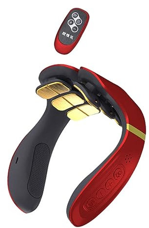 BCOATH Elektrisches Nackenmassagegerät Mit Dual-puls- -technologie Und Hyperthermie Für Verbesserte Durchblutung Entspannung Und Schmerzlinderung Tragbar Für Reisen Arbeit Und Zuhause