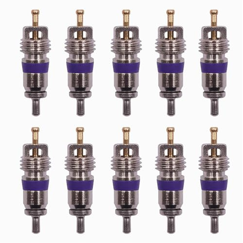 Paquete de 10 unidades de núcleo de válvula Schrader de A/C estándar para MT1544 BMW 64536922944 Mercedes Mini 0008320285 VW 8E0820855 R-134A y R12 Sysems