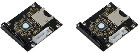 Awwertse 2X Tarjeta Adaptadora 3.5 IDE SD 3,5 Pulgadas 40Pin Macho IDE Unidad de Disco Duro Tarjeta SD una IDE 40P Tarjeta Adaptadora de Interfaz Macho