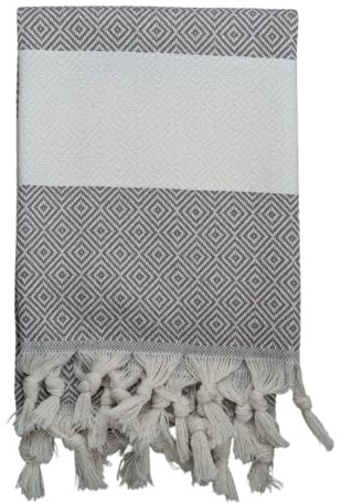Brown 100% Cotton Turkish Hammam hand Towel – Lightweight, Highly Absorbent & Multi-Purpose