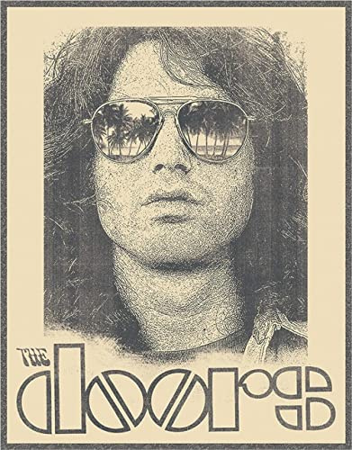 Desperate Enterprises The DOORS - Morrison in Shades Tin Sign - Nostalgic Vintage Metal Wall Décor - Made in USA