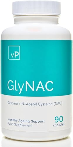 vP Vitality Pro GlyNAC 700mg x 90 Capsules Glycine & NAC Supplement, N Acetyl Cysteine & Glycine Supplement for Metabolism & Immune Support - Vegan Dietary Supplements for Men & Women