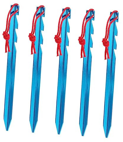 Gogogmee 5stücke Zeltheringe Für Camping Verstellbare Befestigungsnägel Mit Dreieckigem Ende Geeignet Für Sand Und Schnee Hohe Widerstandsfähigkeit Und Haltekraft Für Outdoor-zelte Und Plan