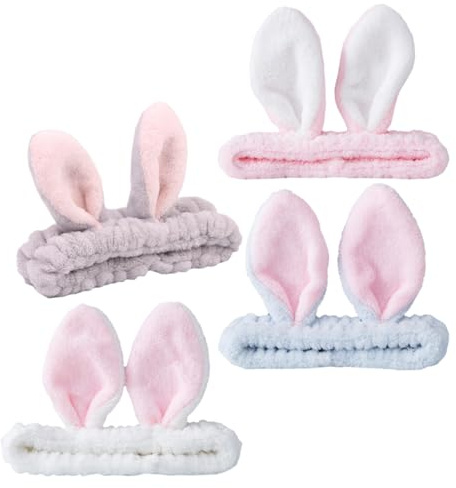 Beaupretty 4pezzi Fasce per Capelli per Lavarsi Viso Fasce per Trucco per Uso Domestico da Acqua e Cosmetici Leggero e Portatile per Yoga e Viaggi