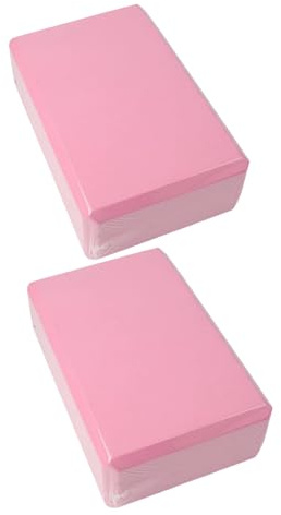 Bloques de yoga de 2 paquetes, bloque de ejercicio de espuma EVA, ladrillos de fitness, ladrillo de yoga anti-deslizamiento para estiramiento de equilibrio, Pilates, gimnasia