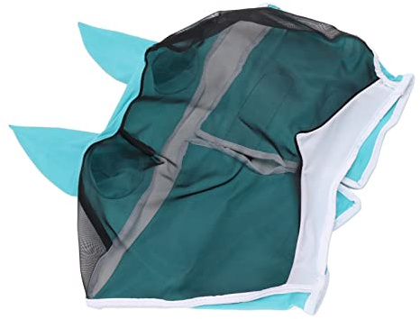 WINH Mascarilla de Caballo, Máscara de Mosca de Caballo Lavable a Máquina para Exteriores (Talla S)
