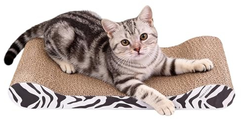 Tavola da grattare per gatti – Alta densità antiscivolo reversibile | Tappetino per grattare in cartone per gatti | per piccoli , animali da compagnia interni casa parete porta divano protezione