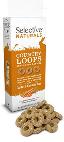 Selective Naturals Country Loops with Carrot & Timothy Hay (Pack of 4)