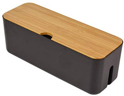 Boîte de Gestion des câbles | Organisateur Power Stripe | Boîte de Rangement pour Cordon | Cachez Les Barrettes d'alimentation et Les câbles d'alimentation des Bureaux