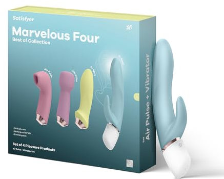Satisfyer Marvelous Four Vibratorensets für Frauen | 4-teiliges Sex-Spielzeug inkl. vier Satisfyer | Best Of Selection von Sex Toys | Erotisches Vibrator-Set | Wasserdichte (IPX7) Stimulation