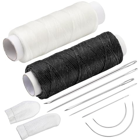 ENCHOL 100 m Leather Waxed Thread, Upholstery Repair Sewing Thread Kit