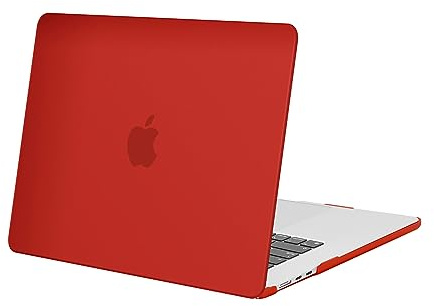 MOSISO Compatible with MacBook Air 15 inch Case M5 2026 M4 2025 M3 2024 M2 2023 A3448 A3241 A3114 A2941 Liquid Retina Display Touch ID, Protective Plastic Hard Shell Case Cover, Red