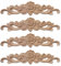 KSJEHW 4 Piezas Molduras de Madera para Muebles - Apliques Madera para Decoración, Pegatina de Marco de Cama, Marco de Puerta, Cubierta de Cómoda(20x5cm)