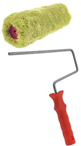 Barra de fijación para pintor de 25 cm + rodillo de repuesto para fachada, acolchado fuerte, 25 cm