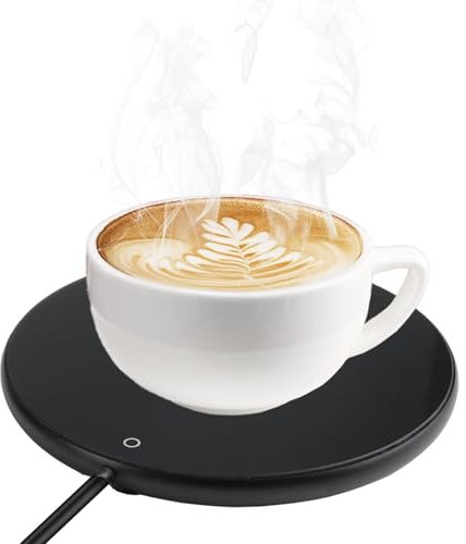 Coffee Mug Warmer USB Heated Coaster Electric Beverage Warmer Smart Cup Heating Coaster For Desk Home Office Gift Constant Temperature Of 55° For Cocoa, Coffee, Beverage, Tea, Milk, Hot Drinks