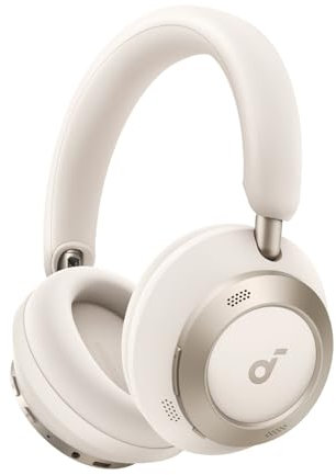 soundcore Space One Pro by Anker, Auriculares adaptables con cancelación Activa de Ruido, diseño súper Plegable, Audio sin pérdida de 60 Horas, Carga ultrarrápida(Reacondicionado)