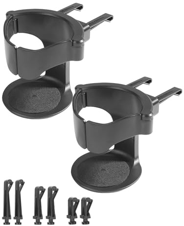 Xibao Porte Gobelet Voiture,Universel Support De Ventilation Réglable pour Bouteilles,Tasses et Cendriers,Porte Gobelet de Ventilation de Voiture Convient pour Voitures,Camions,Camping-Cars