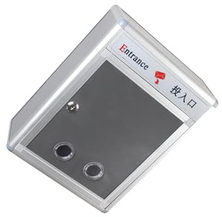 lmoikesz Säker väggmonterad nyckellåsbrevlåda för hämtning förslag hållbar aluminiumlegering ram kassa nyckellåsbrevlåda utomhus metall postlåda arrangör