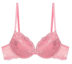 YAMAMAY - Reggiseno Push-up con Ferretto, Rosa Caramello, Linea Primula Color, Donna, 3B
