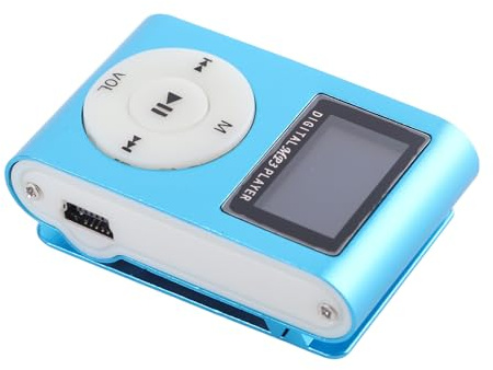 Leftwei Lettore Musicale MP3, Design Lavalier Innovativo, Interfaccia USB, Antivibrazioni, Elegante, Guscio in Metallo con Scheda Musicale, per Studenti, Corsa Sportiva, unità Flash Mobile, Scheda