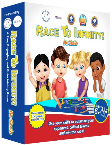 Race To Infinity, Maths Games for Kids 6-12, Fun Games for Boys and Girls, Multi-Level Educational Games for the Family, Number Games to Enhance Your Child’s Maths Skills - BeGenio