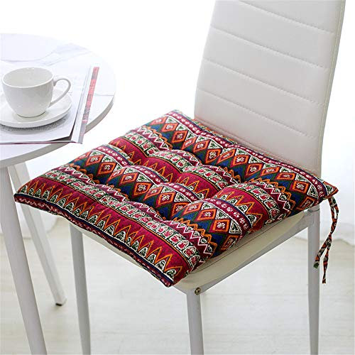 4er-Set Sitzkissen Kissen Stuhlkissen Auflage Sitzauflage 40x40 cm, Gartenstuhlkissen, Sitzauflage Garten, Balkon Terrasse (Platz,O)