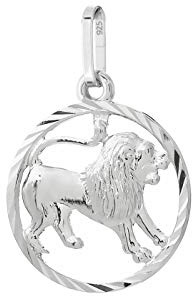 NKlaus Signo zodiacal de Leo plata de ley 925 15mm colgante horóscopo 9165